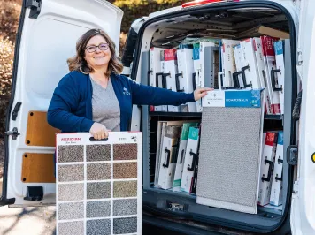Learn more about the mobile showroom service provided by Floor Coverings International of Southeast Dayton in Dayton, OH today